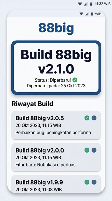 Riwayat Versi 88big untuk Pengguna Android