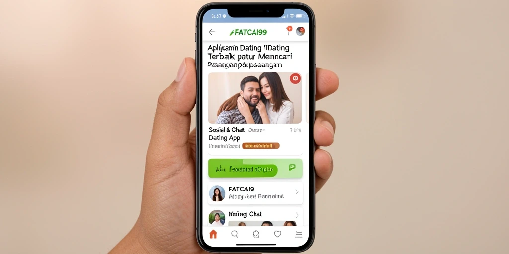 Antarmuka FATCAI99 yang mudah digunakan untuk kencan online.