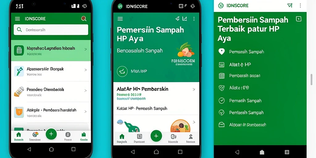 Tampilan antarmuka pengguna IDNSCORE yang sederhana dan efektif.