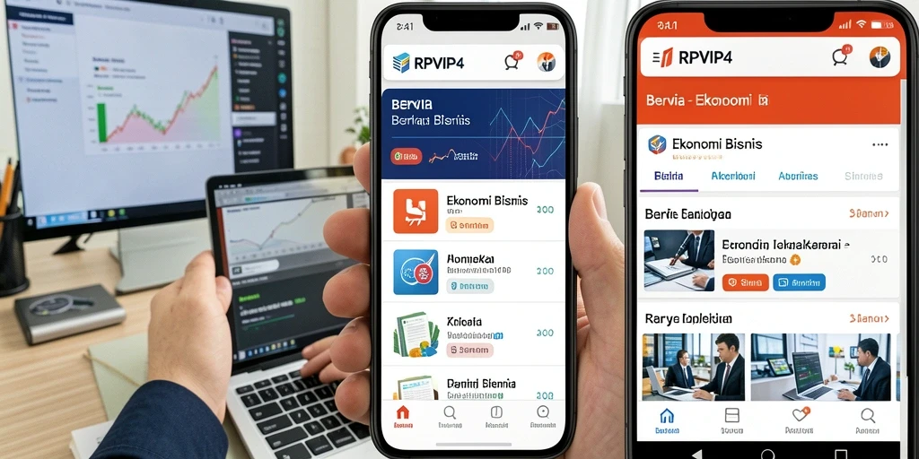 Antarmuka aplikasi RPVIP4 yang informatif dan menarik.