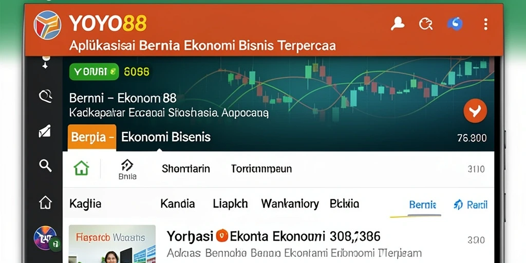 Antarmuka aplikasi YOYO88 yang modern dan informatif.